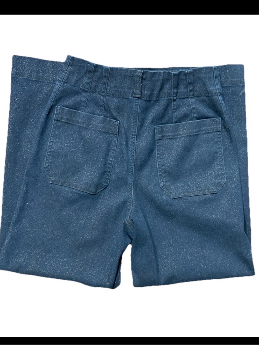 Maeve Sparkle Indigo Wide Leg Jeans - Picture 8 of 13